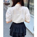 胸刺繍ボウタイ半袖ブラウス | INGNI | 詳細画像9
