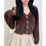 5Gレース付フェザーニットカーディガン | INGNI | 詳細画像18