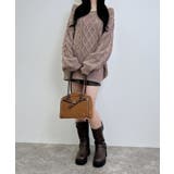 3G 2WAYケーブルルーズチュニックニット | INGNI  | 詳細画像26 