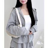 レース付裏毛ZIPパーカー | INGNI  | 詳細画像5 