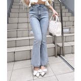 ビジュ付フレアデニムパンツ | INGNI  | 詳細画像4 