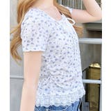 レースレイヤード風リボン付きリブTOPs | INGNI  | 詳細画像25 