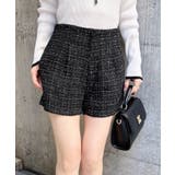 クロ/ツイード | アソート柄ショートパンツ | INGNI 