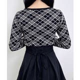 12Gフロントフリルドッキングチェック柄ニット | INGNI  | 詳細画像15 