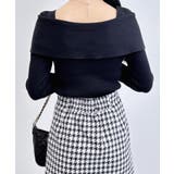 12Gリブオフショルリボンビジューパーツニット | INGNI  | 詳細画像10 