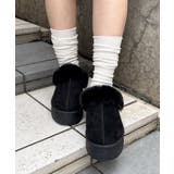 クロ | 厚底ムートンサンダル | INGNI 