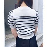 12Gセーラーカラー配色ニットカーディガン | INGNI  | 詳細画像6 