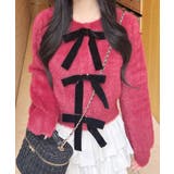 7Gベロアリボンフェザーニットカーディガン | INGNI | 詳細画像14