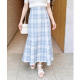 BackレースUPチェック柄マーメイドスカート | INGNI | 詳細画像11