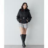 ショート丈ベルト付ファー付エコダウン | INGNI  | 詳細画像1 