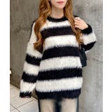 7Gフェザーボーダーチュニックニット | INGNI  | 詳細画像1 