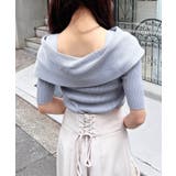 【WEB限定】半袖オフショルリボンニット | INGNI | 詳細画像17