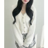 5Gレース付フェザーニットカーディガン | INGNI | 詳細画像1