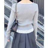 12Gヘンリーネックフリルレース付ニット | INGNI  | 詳細画像5 