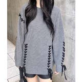 7Gレースアップ畦チュニックニット | INGNI  | 詳細画像14 