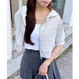 レース付ミニ裏毛ジップパーカー | INGNI | 詳細画像25