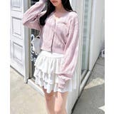 リボン柄パターンメッシュニットカーディガン | INGNI | 詳細画像17