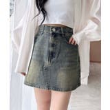 オーロラストーンデニムミニスカート | INGNI | 詳細画像6