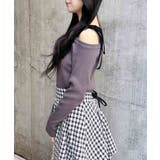 12Gリブワンショルベロアリボンニット | INGNI | 詳細画像16