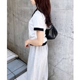 ヘンリーネック胸プレート付レイヤードリブトップス | INGNI | 詳細画像2