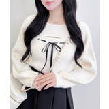 12Gフェザーリブ デコルテオープンリボンニット | INGNI  | 詳細画像1 