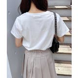 ラインストーン飛ばしラバー貼付T | INGNI  | 詳細画像8 