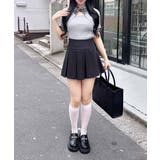 12G チェック衿デコルテオープン半袖ニット | INGNI  | 詳細画像13 