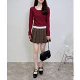 ヘンリーネックレース付プレートロゴ長袖リブトップス | INGNI  | 詳細画像13 