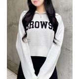 12GハーフZIPショート丈ロゴニット | INGNI  | 詳細画像2 