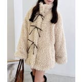 リボン取り外しスタンドボアブルゾン | INGNI  | 詳細画像13 