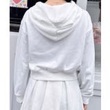 レース付胸ロゴ裏毛ショートZIPパーカー | INGNI  | 詳細画像21 