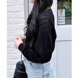 リボン柄パターンメッシュニットカーディガン | INGNI | 詳細画像7