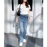 衿レース付フロントギャザーリボンリブTOPs | INGNI  | 詳細画像26 