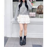 レース付胸ロゴ裏毛ショートZIPパーカー | INGNI  | 詳細画像10 