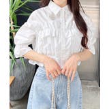 【WEB限定】フリルリボンショート5分袖シャツ | INGNI | 詳細画像17