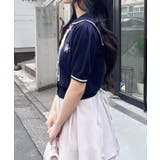 12Gセーラーカラー配色ニットカーディガン | INGNI  | 詳細画像17 