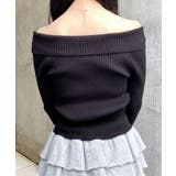 12G衿付オフショルフロントZIPニットカーディガン | INGNI  | 詳細画像29 