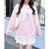 装飾リボン付ねこ裏毛トップス | INGNI  | 詳細画像19 