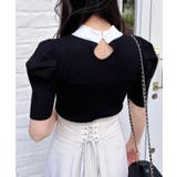 【WEB限定】シアーボウタイ半袖ニット | INGNI  | 詳細画像12 