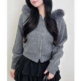 7Gファー付ニットパーカー | INGNI  | 詳細画像16 