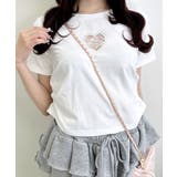 ハートレース抜きサイドギャザーT | INGNI  | 詳細画像2 