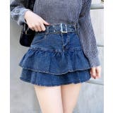 ベルト付デニムフリルミニスカパン | INGNI  | 詳細画像8 