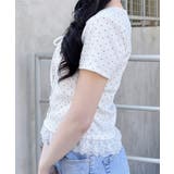 レースレイヤード風リボン付きリブTOPs | INGNI  | 詳細画像11 