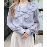 装飾釦ラメシアーフリルブラウス | INGNI  | 詳細画像10 