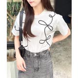 コード刺繍T | INGNI | 詳細画像10