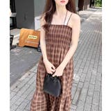 ホルターネックチェック柄シャーリングワンピース | INGNI  | 詳細画像8 