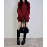 7G Backベロアリボンチュニックシャギーニット | INGNI  | 詳細画像15 