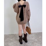 7G Backベロアリボンチュニックシャギーニット | INGNI  | 詳細画像20 