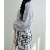 5Gフェザーヤーン透かし柄ニットカーディガン | INGNI  | 詳細画像13 