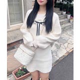 12Gフェザーデコルテオープンニットワンピ | INGNI  | 詳細画像4 